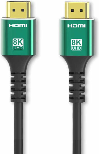 Jasper Conran HDMI 2.1 Ultra High Speed 48Gbps 4K 120Hz HDR VRR Cable HDMI Male - HDMI Male 10m Black
