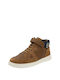 Mayoral Kids Leather Boots Brown