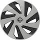 Versaco Car Hubcap Set with Toyota Emblem 15" 4pcs Silver /Black