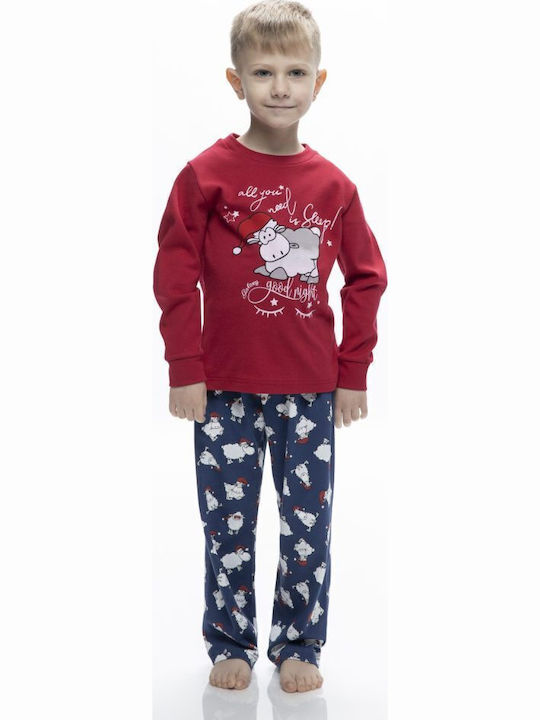 Galaxy Pijama pentru copii De iarnă Roșie