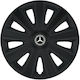 Versaco Set Capace De Roți Auto Aviator 15" Compatibilitate Mercedes Benz 4 Bucăți Negre