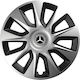 Versaco Set Capace de Roți Auto Stratos 15" Compatibilitate Mercedes Benz 4 Bucăți Argintii