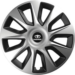 Versaco Stratos Car Hubcaps 13" with Daewoo Logo 4 Pieces Versaco Stratos Car Hubcaps 13" with Daewoo Logo 4 Pieces