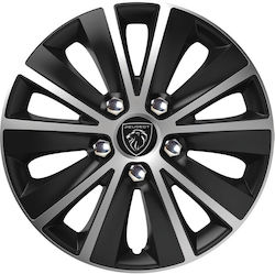 Versaco Τάσια Rapide Nc 15" με Σήμα Peugeot 4τμχ Versaco Τάσια Rapide Nc 15" με Σήμα Peugeot 4τμχ
