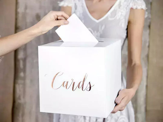 PartyDeco Hochzeitswunschbuch Buch Weiß 24 cmcm