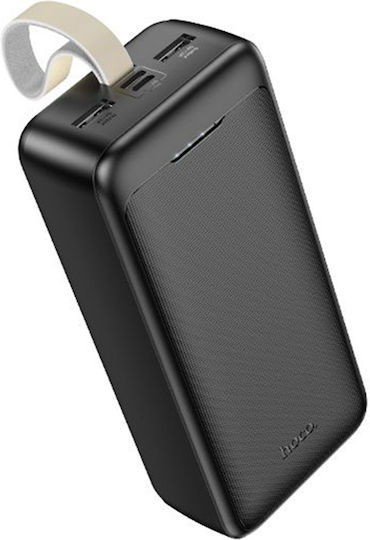 Hoco J111B Power Bank 30000mAh με 2 Θύρες USB-A και Θύρα USB-C Μαύρο