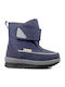 Kids Snow Boots with Velcro Blue