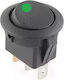 On-Off switch Rocker with Lighting 12V Green 1pcs