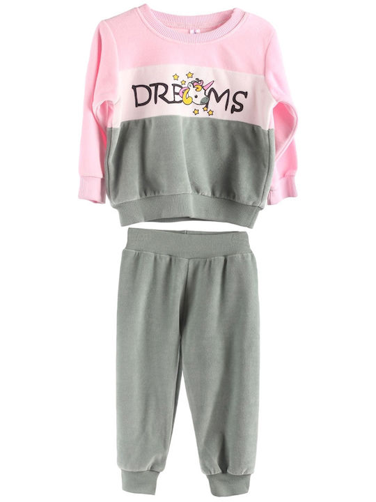Joyce Kids' Pajamas Winter Cotton Gray Dreams