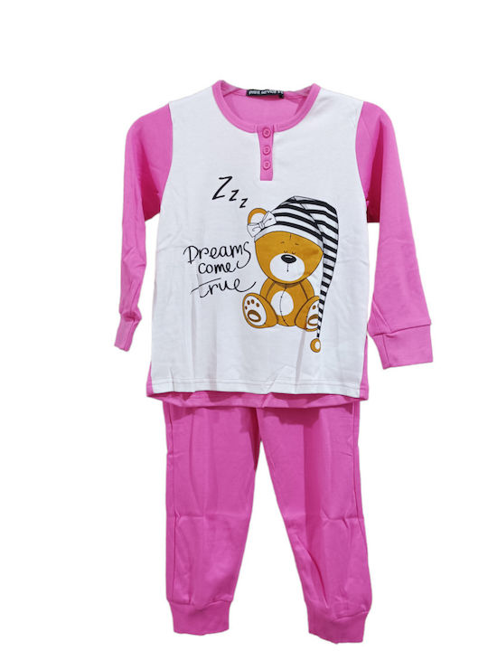 Point Service Children's Winter Cotton Pajamas M150002-1509 PInk