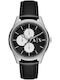 Armani Exchange Ceas Barbate 42mm Baterie cu Curea din Piele Neagră