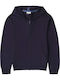 Kinder-Sweatshirtjacke mit Kapuze Blau