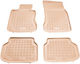 Sahler Set of Front and Rear Mats 4pcs Tray Type for BMW Series 7 / F01 Mazda 2 2007+ Beige
