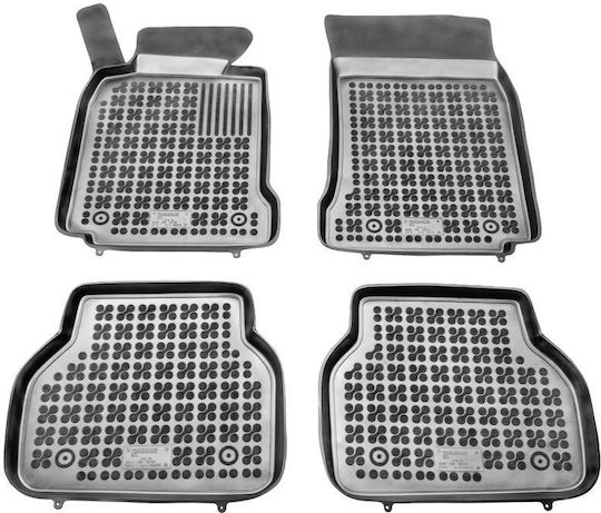 Sahler Set of Front and Rear Mats 4pcs Tray Type for BMW Series 5 / E39 Mazda 2 1996-2003 Black