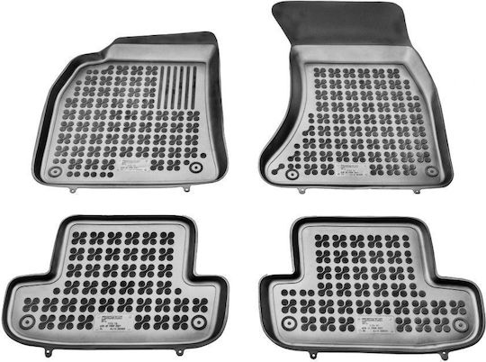 Sahler Set of Front and Rear Mats 4pcs Tray Type for Renault Coupe Mini Cabrio Audi A5 Hyundai Coupe Mazda 2 2007-2016 Black