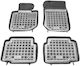 Sahler Set of Front and Rear Mats 4pcs Tray Type for BMW E36 Mazda 3 / 2 1991-1998 Black