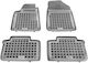 Sahler Set of Front and Rear Mats 4pcs Tray Type for Citroen C6 Mazda 2 2005+ Black