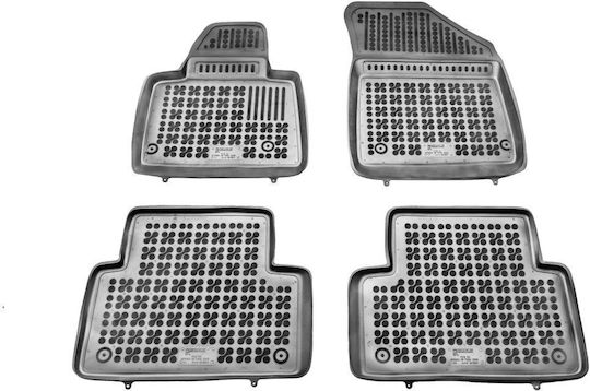 Sahler Set of Front and Rear Mats 4pcs Tray Type for Citroen C5 Mazda 2 2008+ Black