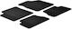 Apesan Set of Front and Rear Mats 4pcs for Kia Picanto 2004-2007 Black