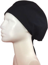 Northcure Unisex Σκουφάκι Χειρουργείου Μαύρο Βαμβακερό