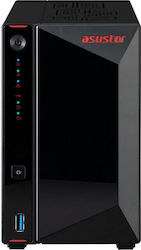 Asustor Asustor Nimbustor 2 Gen2 AS5402T NAS Kompakt mit 2 Steckplätzen für HDD/M.2/SSD und 2 Ethernet-Anschlüsse