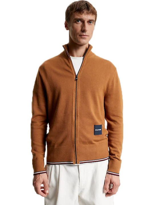 Tommy Hilfiger Ανδρική Ζακέτα Πλεκτή Χακί