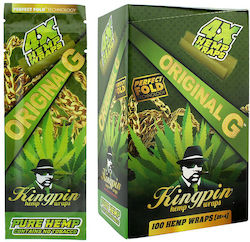 HBI EUROPE GMBH Trabuc KingPin Hemp Blunts Wraps 100mm 5cm HBI EUROPE GMBH Trabuc KingPin Hemp Blunts Wraps 100mm 5cm