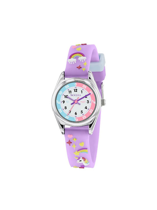 Tikkers Kids Analog Watch with Rubber/Plastic Strap Lilac