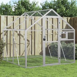 vidaXL Metallic Bird Cage 179cmx200cmx185cm