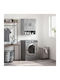 vidaXL Bathroom Cabinet L60xW31xH70cm Gray