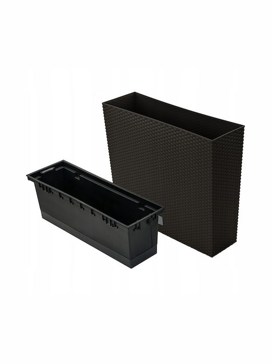 Prosperplast Rato Case T Саксия Ратан Кафяв