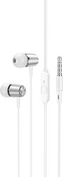 Hoco M108 In-ear Handsfree με Βύσμα 3.5mm Λευκό