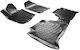 Wöller Set of Front and Rear Mats 4pcs Tray Type for Nissan Navara Mazda 2 / 3 2005-2014 Black