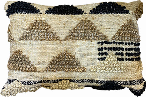 Art et Lumiere Decorative Pillow Case Cover Made of 100% Cotton Natural Beige 45x65cm