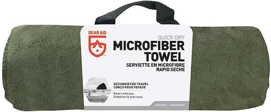 Gear Aid Mikrofasertuch Gesicht Antibakteriell mit Etui Khaki 102x51cm