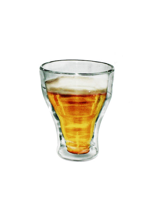 Glas Bier, μπίρας aus Glas 350ml 1Stück