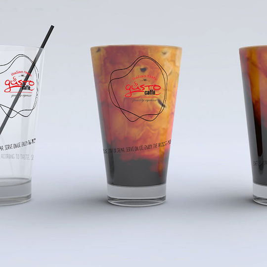 Gusto Glass Coffee/Freddo made of Glass 330ml Gusto Glass Coffee/Freddo made of Glass 330ml