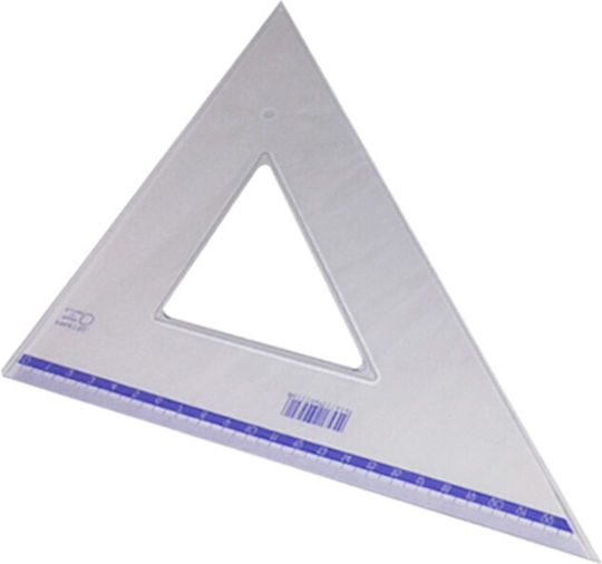 Pratel Geometric Triangle Plastic Transparent 35cm