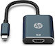 HP Μετατροπέας USB-C male σε HDMI female 1τμχ 8TH72AA