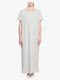 Sommer Maxi Damenkleid Grau