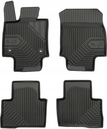 Frogum Set of Front and Rear Mats 4pcs for Toyota RAV 4 2019 Black