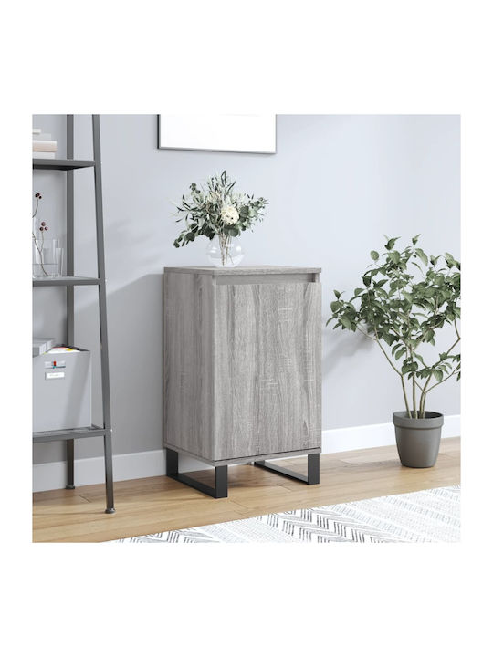 Wooden & Metallic Buffet Gray Sonoma L40xW35xH70cm