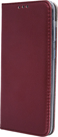 Smart Book Synthetic Leather Burgundy (Realme C21Y/ C25Y)