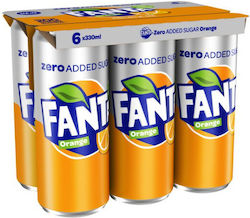 Πορτοκαλάδα Κουτί Fanta Zero (6x330 ml)