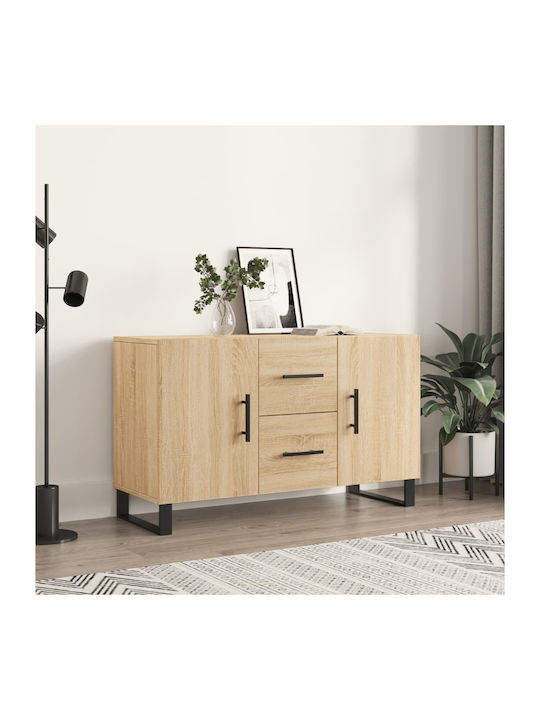 Sideboard Wooden with Drawers Sonoma Oak 100x36...