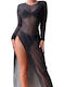 Chica Damen Kleid Strand Schwarz