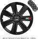 Versaco Car Hubcap Set Gtx with Mazda Emblem 16" 4pcs Black