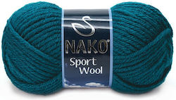 Nako Спортна Вълна Смесена Синя 120м 100гр