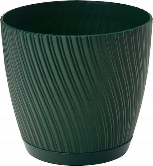 Form Plastic Mika Γλάστρα Πλαστική Forest moss 12.8x12.8x11.8εκ.