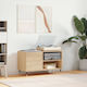 vidaXL Sonoma Eiche Hi-Fi Möbel Braun 38x85x48cm
